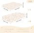 miaozhen 1 Pack 52x28 Cotton Baby Crib Sheets for Boys Girls Soft Comfy Naughty Grassland Floral Pink Playard Mattress
