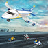 510 Set, 6 IN1 6-12+ WINGIFT Pcs City Passenger Airplane Building Plane Building Blocks Toys, STEM Aircraft Bricks