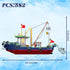 WVINVW Sets, Set 6-12 582 Fishing Boat Building Blocks Boat Sea Fishing Building Blocks Toy Collection Decoration
