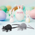 Toyvian 16 Pcs Fake Rats - Realistic Mouse Models Halloween Rats Trick Prank Toys, Spooky Miniature Rats Figurines