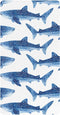 Mazeann Ocean Whale Sharks White Crib Sheets Soft Breathable Fitted Cotton Baby Crib