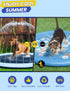 Summer 97 inch PETOCAT Splash Pad Non-Slip Dogs Cool Sprinkler Pool Extra Large Splash Pads for Kids Dog Baby Wading