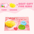 36 Packs JOYIN Valentines Day Gift Cards with Glitter Mochi Squishy Toys, Stress Relief Fidget Toys, Critter Mochi