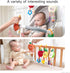 OR OR TU Baby Toys for 3 6 9 12 Months, Hanging Fruit Rattles, Infant Newborn Stroller Mobile Toys, Plush Wind Chime