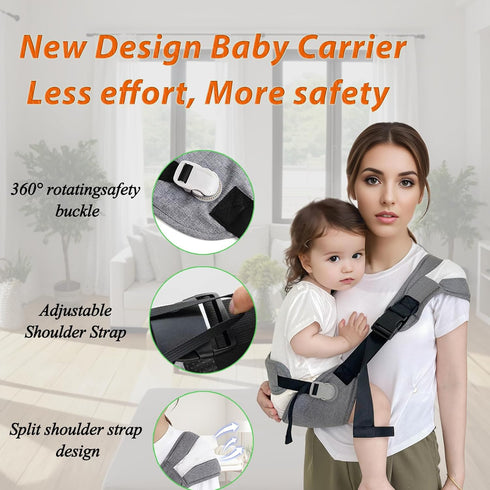 25-60 lbs,Comfortable Baby Sling Carrier, Toddle Carrier for and Lightweight Adjustable Baby Sling,Perfect for Shopping