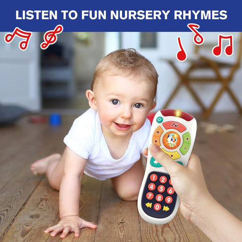 My Remote, My Program Baby Remote Control Toy, 20 Unique Learning Buttons, BPA Free, Plays Baby Music