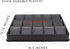 Toy Vault Trading Card Sorting Trays, 3-Pack 15-Slot Black Card Tray Organizer for CCG Games