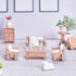 23 Pieces Dollhouse Mini Furniture Decoration Set, DIY Accessories for Baby Children Girls