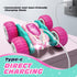 2.4GHz 4WD 360 6-8, 8-12 Tecnock Pink Remote Control Car for Girls and Boys, RC Cars with USB-C Easy Charging, Double