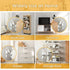 Furniture Anchors (6 Pack) for Baby Proofing, Anti Tip Furniture Straps, Securing 400 lbs, Metal White Earthquake Straps