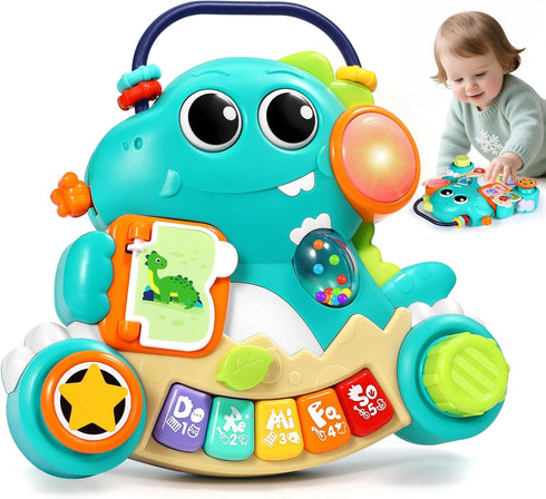 ITSFORU Baby Toys 6-12 Months Dinosaur Music Light Up Baby Piano Toys for