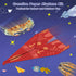 16 32 8-12 LEERYOUQU Kids Paper Airplane Kit, Creative Paper Airplane Book with Classic Designs & Planes Sheets