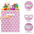 homyfort Toy Box for Girls, Large Toy Chest Organizers with Flip-Top Lid & Divider, Pink