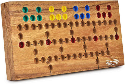 Logica Puzzles Malefiz - Barricade - Wooden Board Game, Strategy Game for 2-4 Players