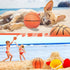 30Pcs 7" Inch Mini Basketball Balls Bulk - Small Basketball Set with Pump for Indoor Outdoor Play and Party Favors