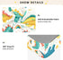 Bseiialft 52 28 Colorful Dinosaurs Rainbows Crib Sheets for Boys Girls Soft and Breathable Cotton Baby Sheets