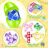 24 Pack SpringFlower Easter Eggs Filled with Mini Snake Twist Toys for Easter Basket Stuffers, Easter Eggs Fillers
