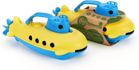 Green Toys Submarine - BPA, Phthalate Free Blue Watercraft - Spinning Rear Propeller - Safe Toys for Toddlers