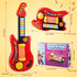 2-in-1 3-5 Kids Guitar-Piano Musical Instrument, Toddler Guitar for Year Old Boys Girls, Adjustable Educational Toy