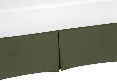 Sweet Jojo Designs Dark Green Boy Baby Crib Bed Skirt Nursery Dust