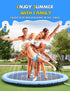 Summer (87 inch, VISTOP Non-Slip Splash Pad for Kids and Dog, Thicken Sprinkler Pool Outdoor Water Toys - Fun Backyard