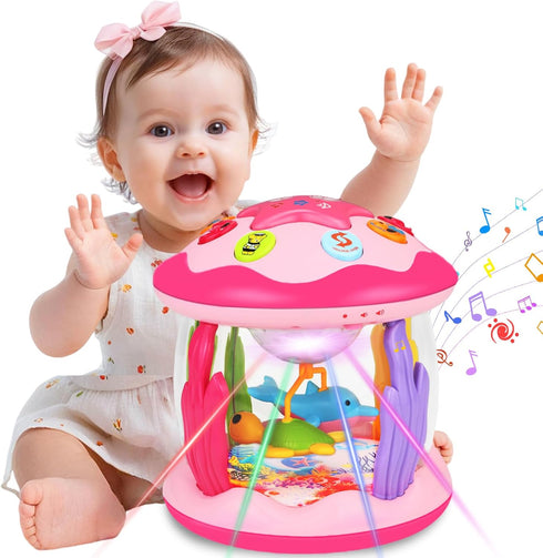 Avesa Baby Toys 6-12 Months Girl Gifts: Babies Ocean Rotating Light Up