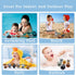AFUDO 12Pcs 1-3 6-12-18 2-4, Bath Toys Floating Boats, Bath Toys for Kids Ages or Babies Months, Mold Free Bath Pool