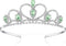 Lovelyshop Colorful Gems Silver Rhinestone Tiara for Little Kid Big Kid Birthday Prom Princess Crown