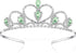 Lovelyshop Colorful Gems Silver Rhinestone Tiara for Little Kid Big Kid Birthday Prom Princess Crown