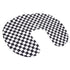 U-Shaped Nursing Pillow Cover - Black and White Checkered, Soft & Washable