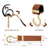 MTTBmrt 2 Pack Clip|360 66lb Stroller Hooks,Strong Synthetic Leather Hook-and-Loop Fastener&High-Quality Metal