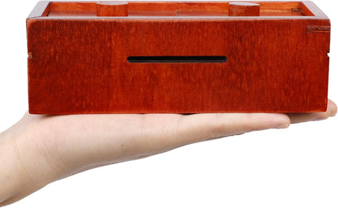 ATDAWN Secret Puzzle Gift Case Box, Wooden Money and Gift Card Holder Box with Hidden Compartments
