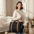 GOBABYMART Stylish Diaper Tote for Moms - Baby Hospital Bag with Insulated Pockets & Changing Pad