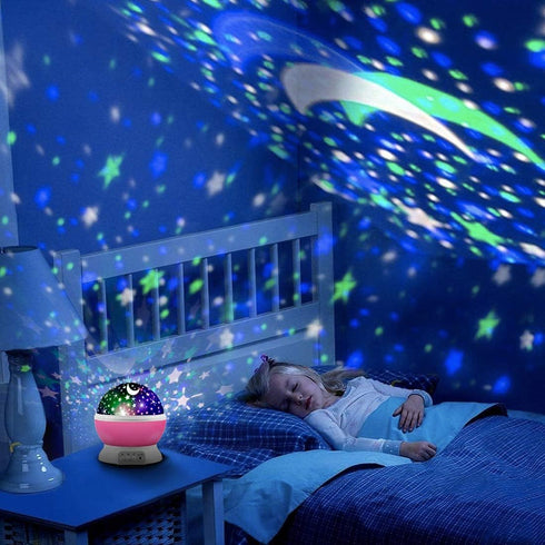 1-4-6-14 MOKOQI Star Projector Night Lights for Kids - Fun Gifts for Year Old Girls Night Light Projector Rotating Star