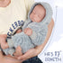 BABESIDE Lifelike Reborn Baby Dolls Boys - 17-Inch Realistic Newborn Full Body Vinyl Baby Dolls with Toy & Gift Box