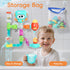 BYKASIST 4-8 27PCS 3-5 Bath Toys for Kids Ages | DIY Water Pipe Assembly Kit with Storage Bag | STEM Building