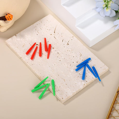 NQEUEPN 9pcs 1/8 Cribbage Board Pegs, Plastic Cribbage Pegs Fit Holes Peg Board Game Traditional Crib Board Pins