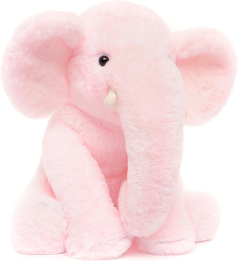 13" Pink Elephant Stuffed Animal, Plush Toy for Kids, Baby Shower, Bedtime, Birthday Gift