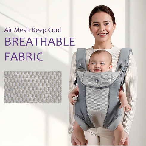Strap,4-in-1 Summer,Compact 0-3 Ergonomic Baby Carrier with Adjustable Newborn to Toddler Carrier,Breathable Mesh Baby