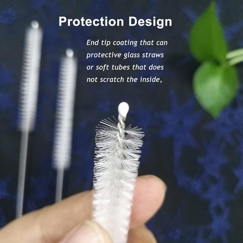 Straw Cleaner Brush Extend 12 inch, Extra Wide 12mm Pipe Cleaners, 10 Pack Extra Long Brush for Sippy Cup and Water