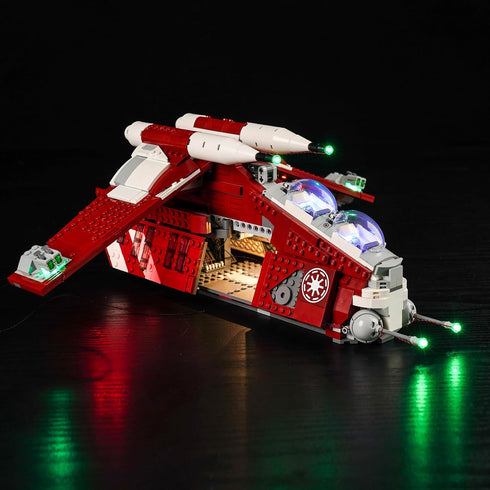 Upgraded LED Light Kit for Lego The Clone Wars Coruscant Guard Gunship Building Set, Compatible with Lego 75354