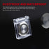 DaierTek 19mm PC Power Push Button Switch Cover Safety Guard Plastic Transparent Cap Protector for 3/4" Mounting Dia. -