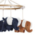 Blue & White Musical Elephant Crib Mobile Soother for Babies