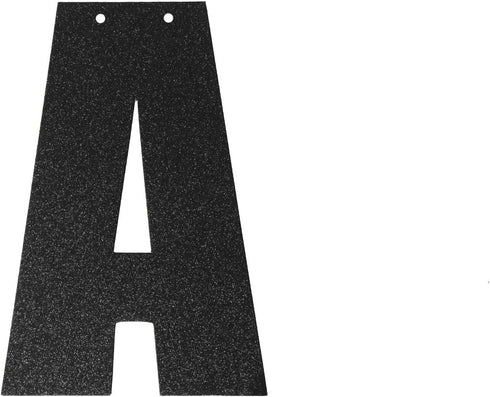 Black Happy Birthday Banner - Birthday Party Decorations Supplies