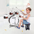 M SANMERSEN Toddler Drum Kit - Kids Toy Jazz Drum Set with 5 Drums and Stool, Musical Instruments Gift for Boys & Girls