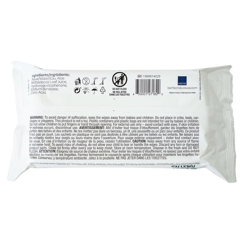 64 Count Bambo Nature USDA Certified Biobased Baby Wipes