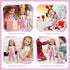 23 18 Inch Set K.T. Fancy Pcs American Doll Clothes & Accessories, Cute Doll Suitcase with Sequined Dress, Sunglasses