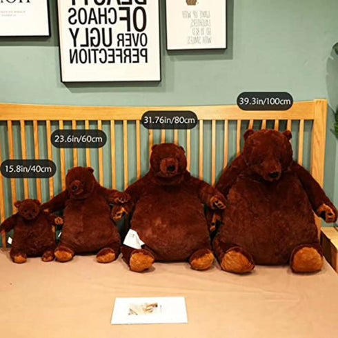 Djungelskog 39.3 Inch (39.3in/100cm) Bear - Soft and Giant Bear - Huggable and Cuddly Plush Toy - Ideal Gift for Kid