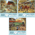 Bits and Pieces Value Set of Three Large 300 Piece Jigsaw Puzzles