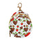 Valentines Chocolate Round Pacifier Storage Case with Zipper, Portable Pacifier Case for